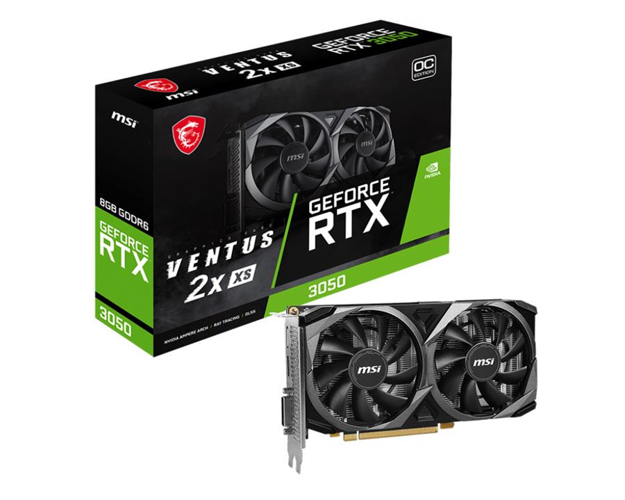 Placa RTX 3050 MSI VENTUS 2X XS 8G OC
